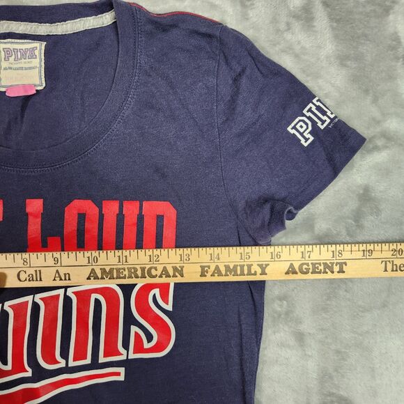 Pink Victoria Secret Minnesota Twins Shirt Womens M MLB Baseball Teamwear Sports - Picture 8 of 8